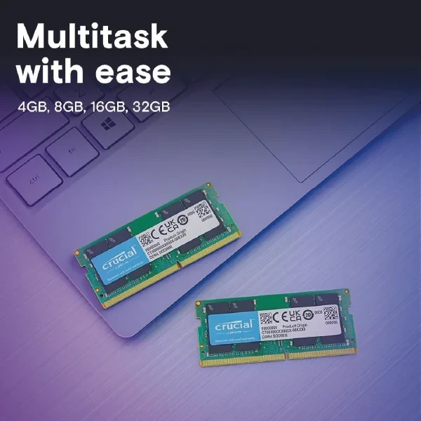 Crucial RAM 8GB DDR4 2400MHz CL17 Desktop Memory CT8G4DFS824A